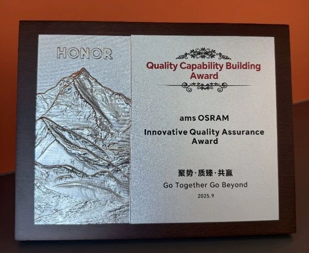 AMS Osram Wins Honor's 